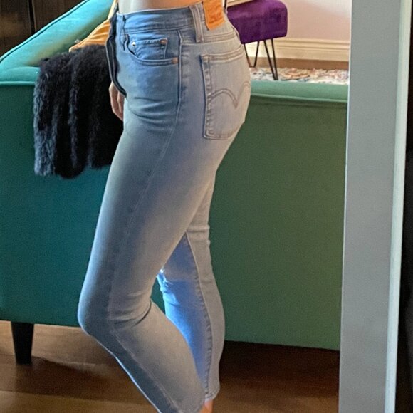 LEVI'S Wedgie Skinny Jeans, High-Rise  | Distressed Jeans | Size 28 - Picture 12 of 12